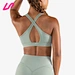 zip front sports bra